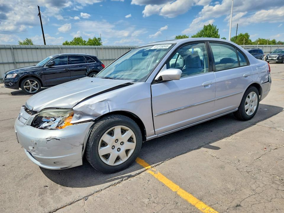HONDA CIVIC 2002 with VIN 1HGES26892L027936 - Photo from auction