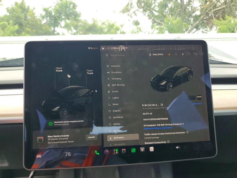 Photo 9 from auction – 2021 TESLA MODEL 3 with VIN 5YJ3E1EA3MF919598