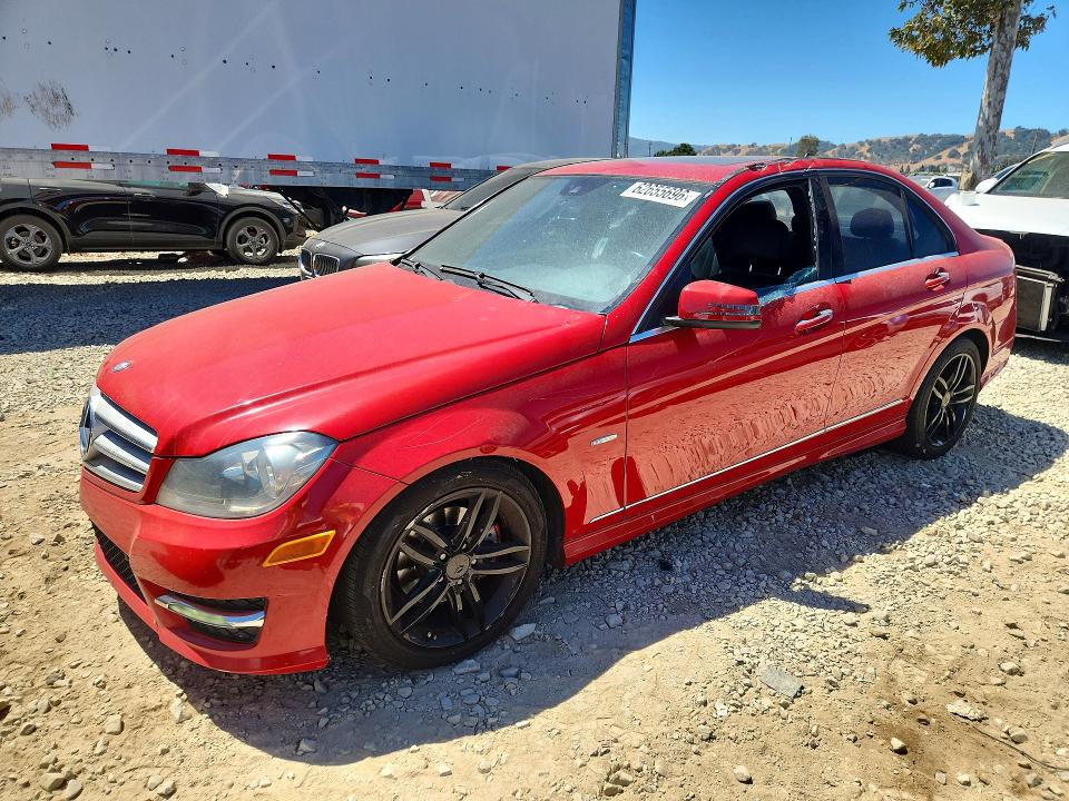 Photo 1 from auction – 2012 MERCEDES-BENZ C with VIN WDDGF4HB7CR203418