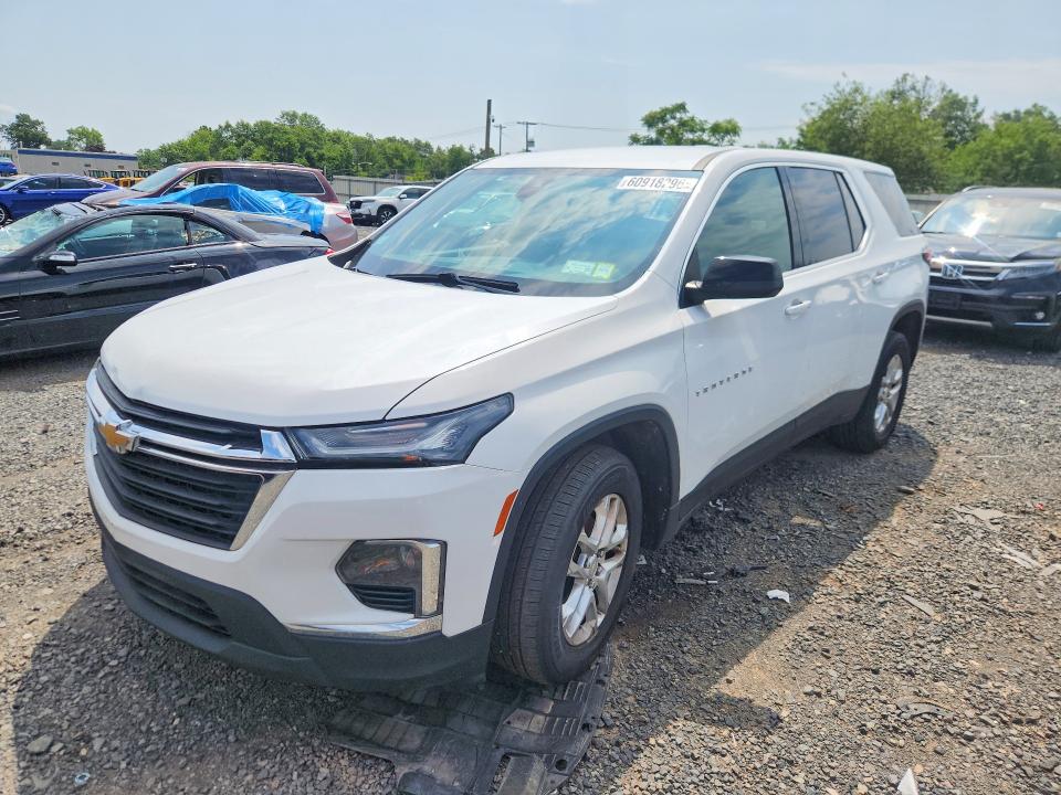 CHEVROLET TRAVERSE 2022 with VIN 1GNERFKW1NJ117451 - Photo from auction