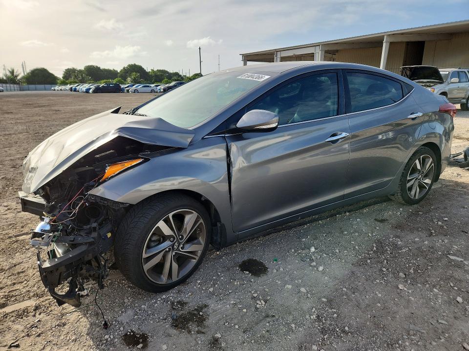 HYUNDAI ELANTRA 2014 with VIN 5NPDH4AE5EH463743 - Photo from auction