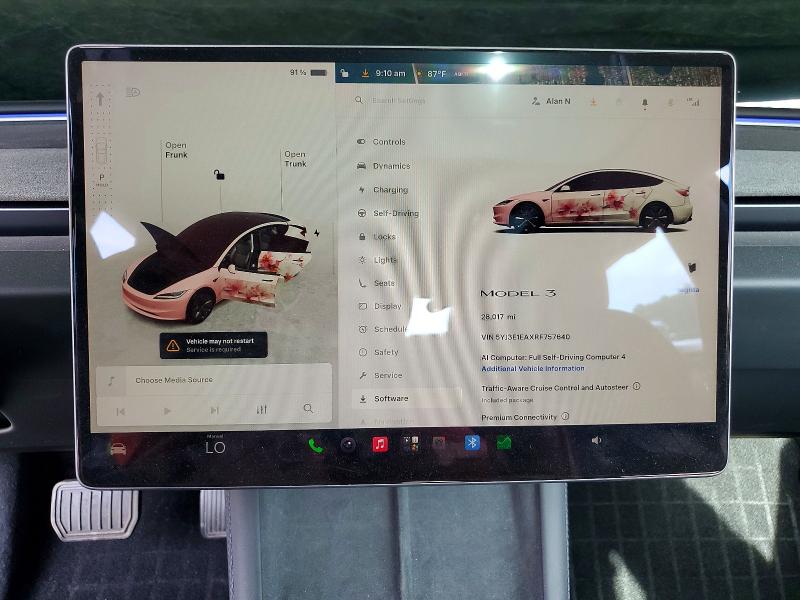 صورة رقم 9 من المزاد - 2024 TESLA MODEL 3 مع VIN 5YJ3E1EAXRF757640
