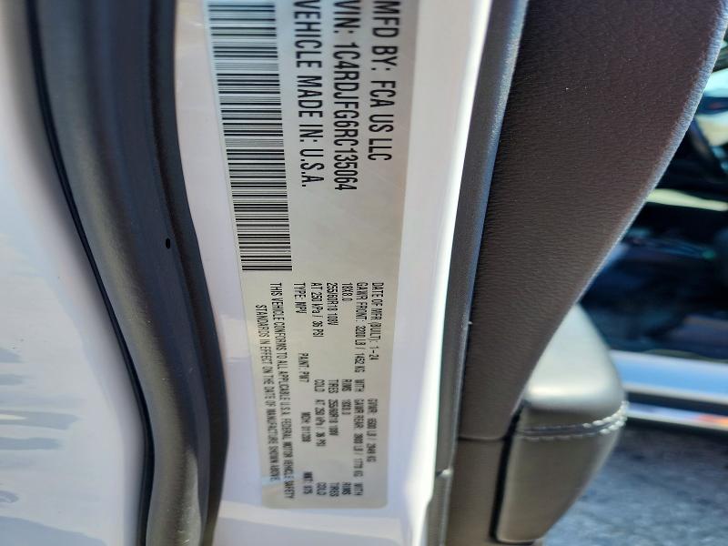 Photo 14 from auction – 2024 DODGE DURANGO with VIN 1C4RDJFG6RC135064