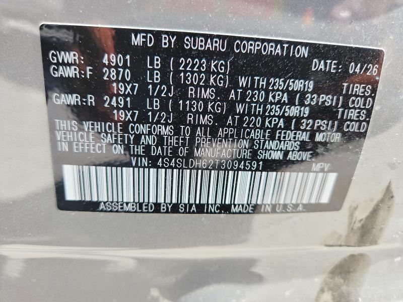 Фото 14 с аукциона – 2026 SUBARU FORESTER с VIN 4S4SLDH62T3094591