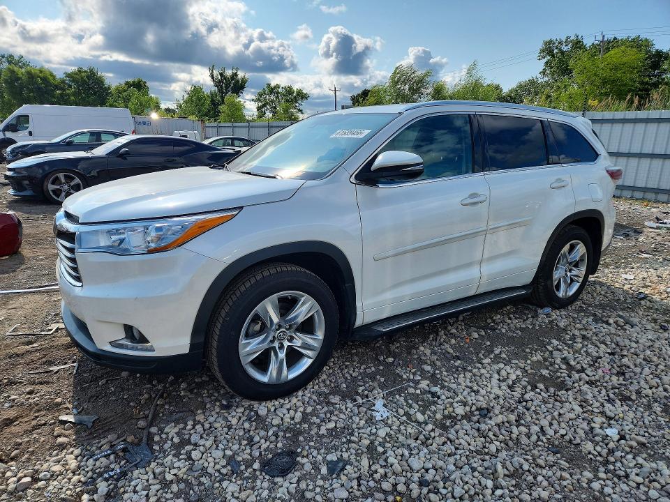 TOYOTA HIGHLANDER 2016 with VIN 5TDDKRFH9GS340252 - Photo from auction
