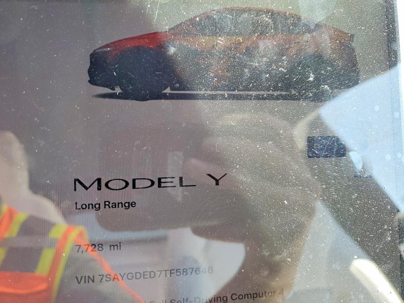 Photo 9 from auction – 2026 TESLA MODEL Y with VIN 7SAYGDED7TF587646