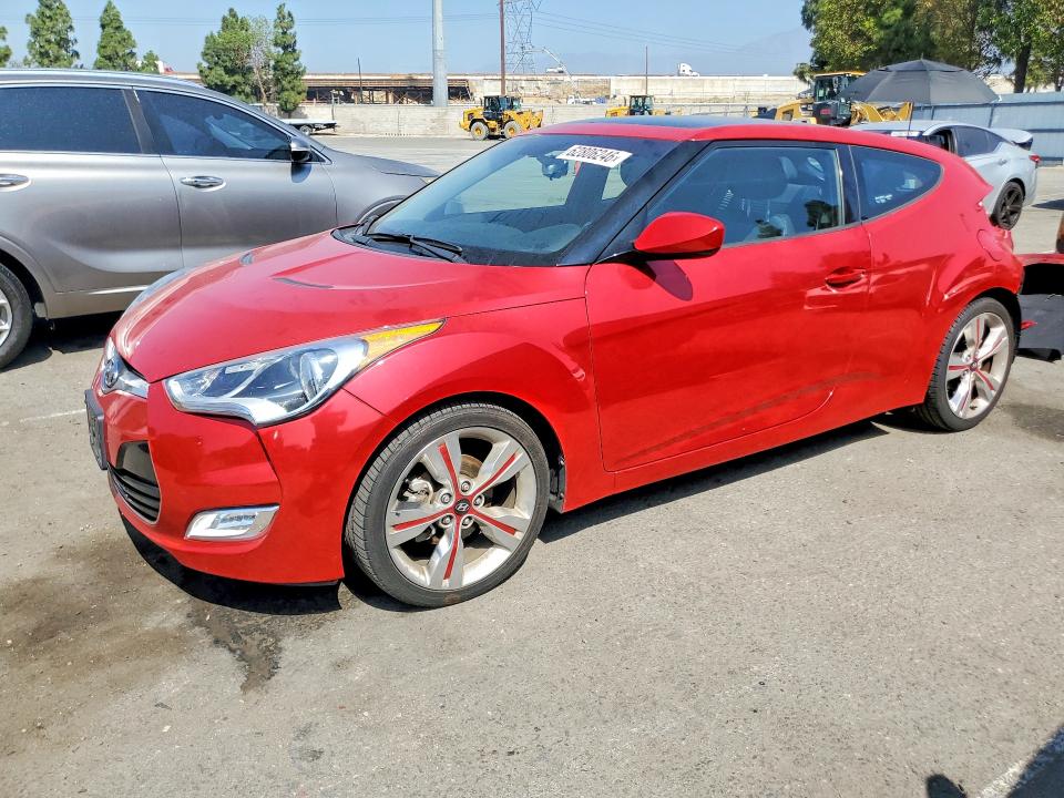 HYUNDAI VELOSTER 2014 with VIN KMHTC6AD1EU182506 - Photo from auction