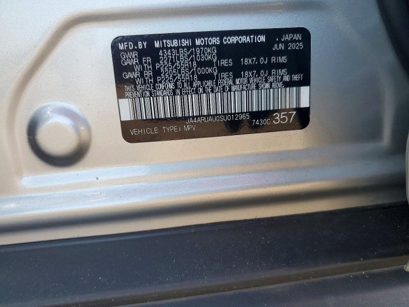 Photo 14 from auction – 2025 MITSUBISHI OUTLANDER SPORT with VIN JA4ARUAU0SU012965
