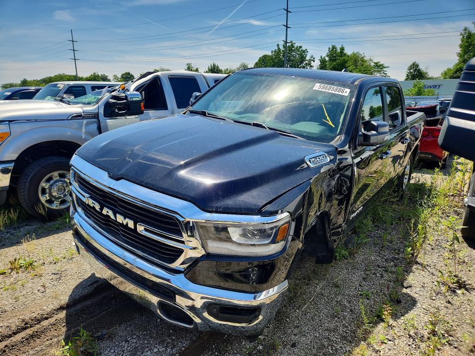 RAM 1500 2019 with VIN 1C6SRFFT3KN538224 - Photo from auction