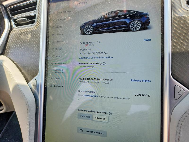 Photo 9 from auction – 2013 TESLA MODEL S with VIN 5YJSA1DP1DFP06274