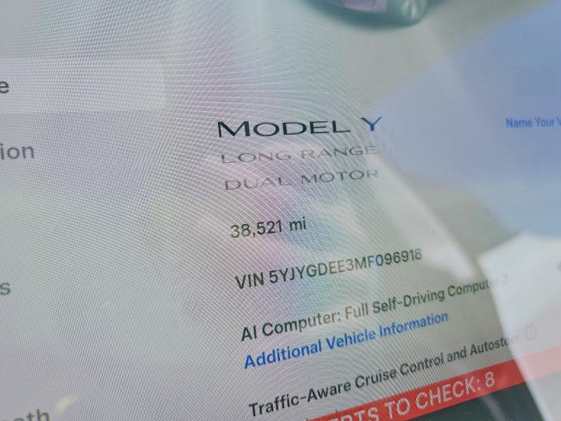 Photo 9 from auction – 2021 TESLA MODEL Y with VIN 5YJYGDEE3MF096918