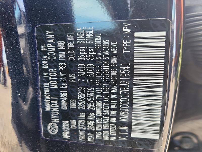 Photo 14 from auction – 2024 HYUNDAI TUCSON with VIN KM8JCCD17RU219541