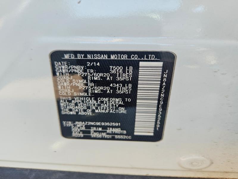 Photo 14 from auction – 2014 INFINITI QX80 with VIN JN8AZ2NC9E9352591
