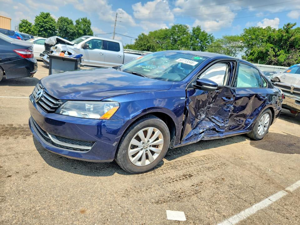 Photo 1 from auction – 2014 VOLKSWAGEN PASSAT with VIN 1VWAT7A30EC077161