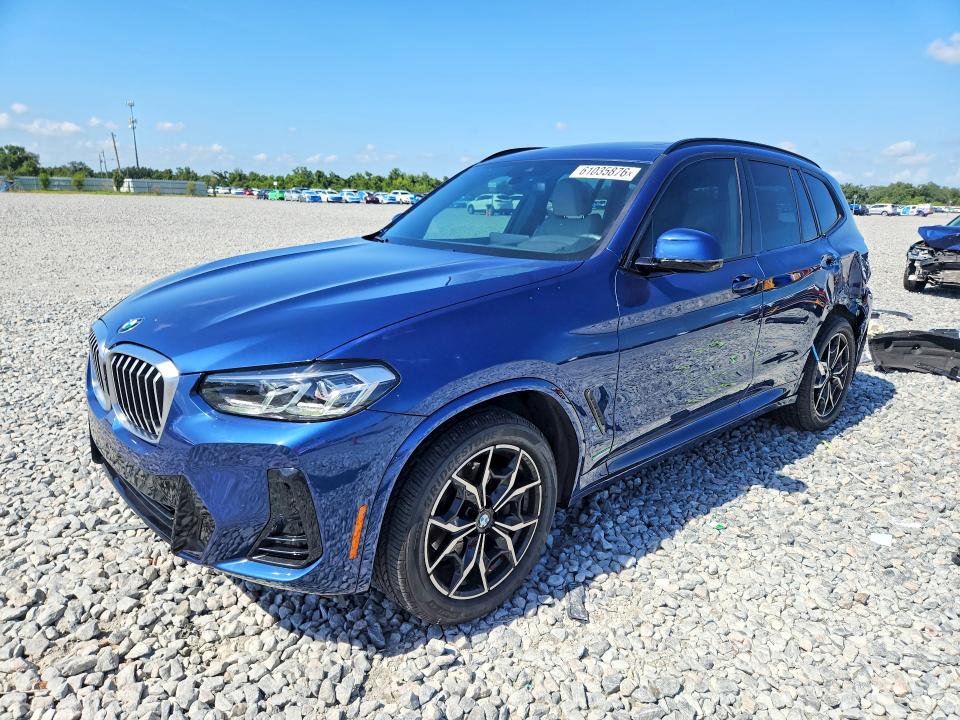 BMW X3 2023 with VIN 5UX43DP02P9S19133 - Photo from auction