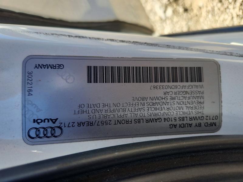 Photo 14 from auction – 2013 AUDI A6 with VIN WAUGFAFC6DN033367
