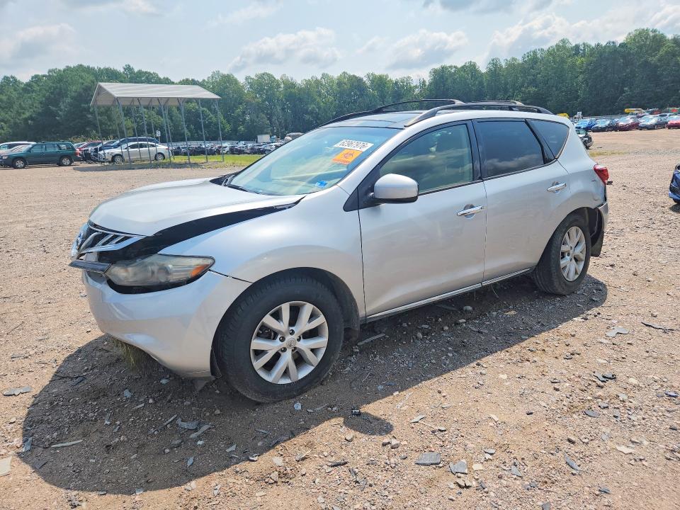 NISSAN MURANO 2012 with VIN JN8AZ1MWXCW229855 - Photo from auction