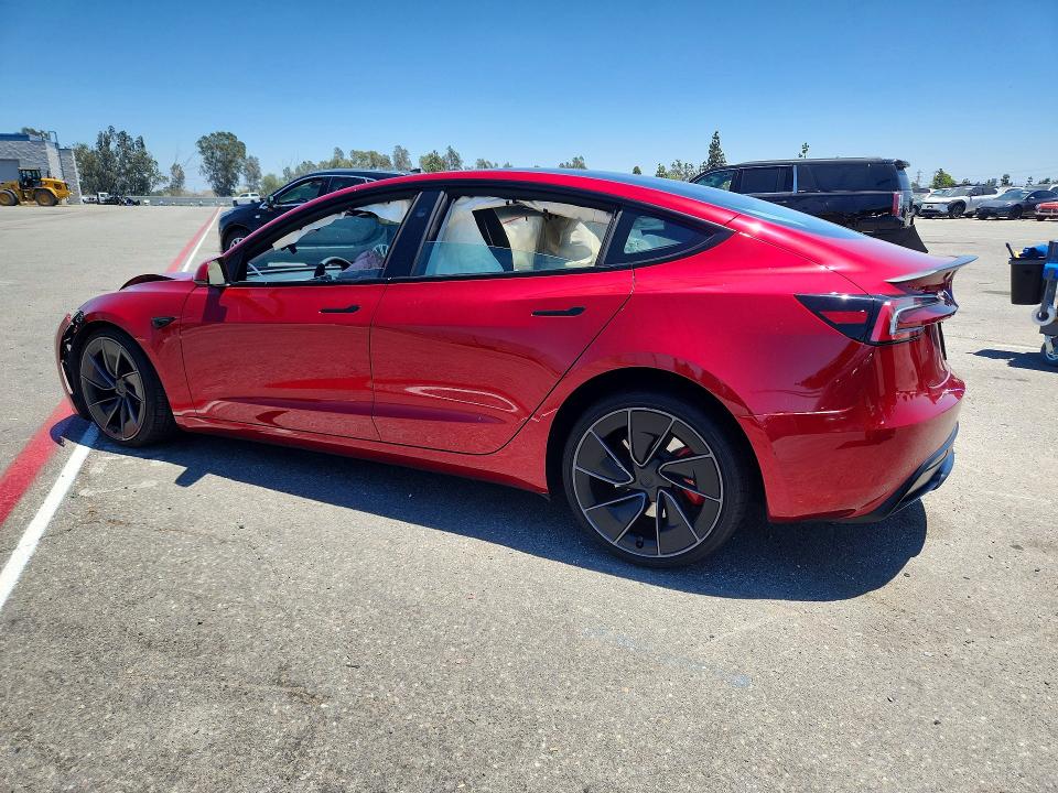 Photo 2 from auction – 2025 TESLA MODEL 3 with VIN 5YJ3E1ETXSF932699