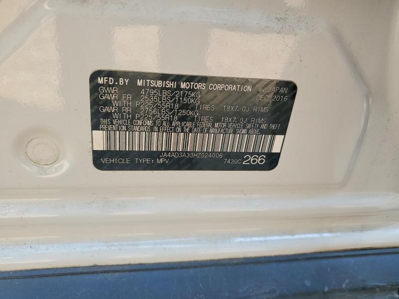 Photo 14 from auction – 2017 MITSUBISHI OUTLANDER with VIN JA4AD3A33HZ024006