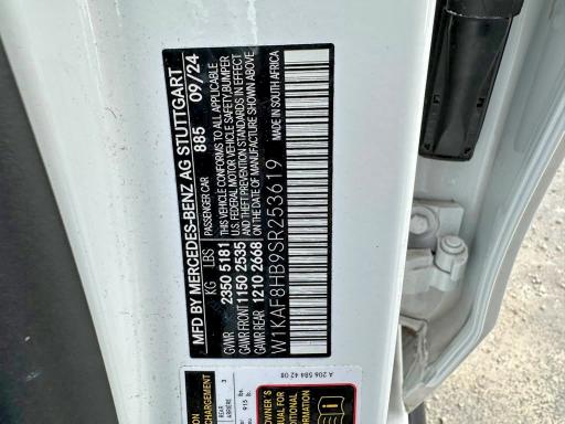 Photo 10 from auction – 2025 MERCEDES-BENZ C with VIN W1KAF8HB9SR253619