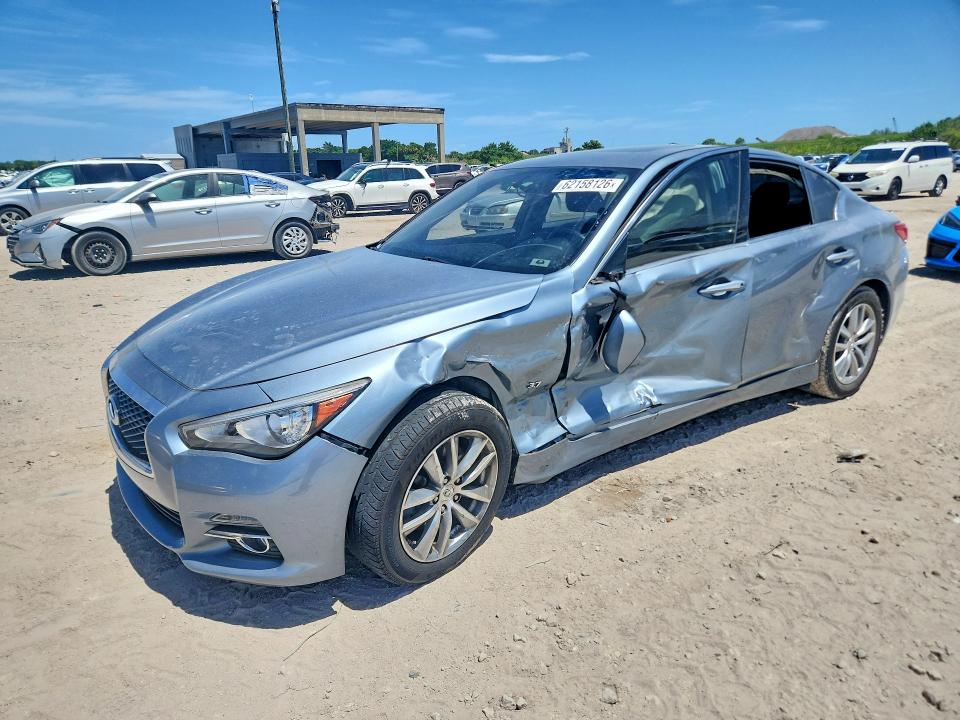 INFINITI Q50 2015 with VIN JN1BV7APXFM339352 - Photo from auction
