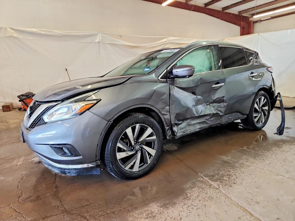 NISSAN MURANO 2018 with VIN 5N1AZ2MG2JN126258 - Photo from auction