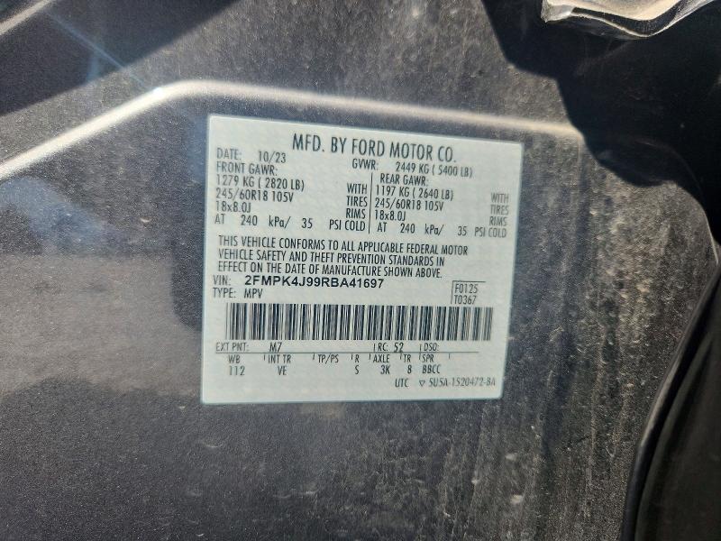 Zdjęcie 14 z aukcji – 2024 FORD EDGE z VIN 2FMPK4J99RBA41697