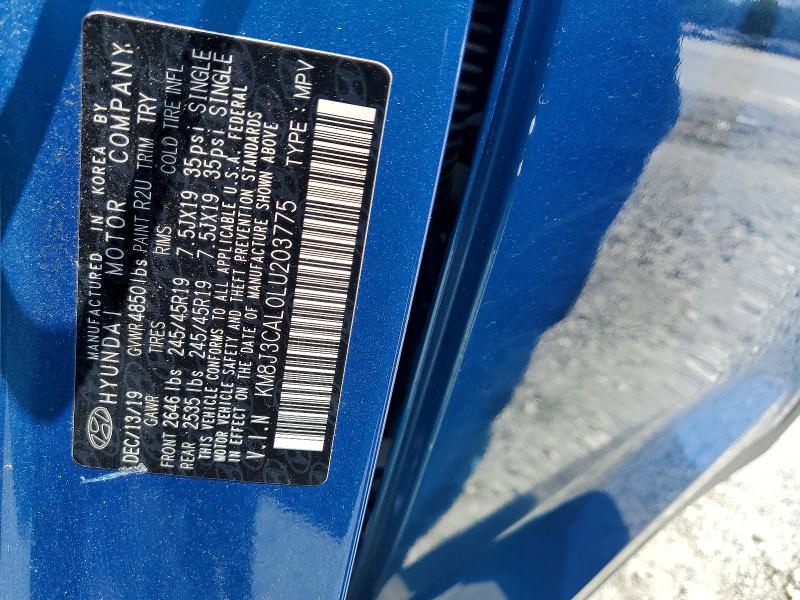 Photo 14 from auction – 2020 HYUNDAI TUCSON with VIN KM8J3CAL0LU203775
