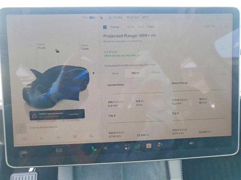 Photo 9 from auction – 2024 TESLA MODEL Y with VIN 7SAYGDED9RF158114