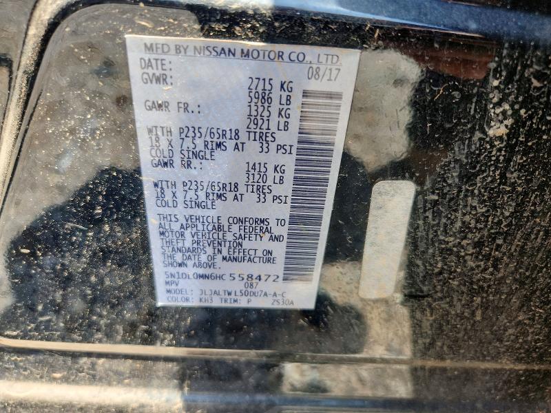 Photo 14 from auction – 2017 INFINITI QX60 with VIN 5N1DL0MN6HC558472