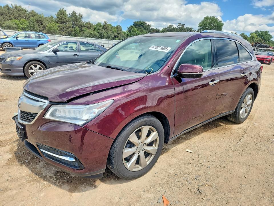 ACURA MDX 2016 with VIN 5FRYD4H99GB025085 - Photo from auction
