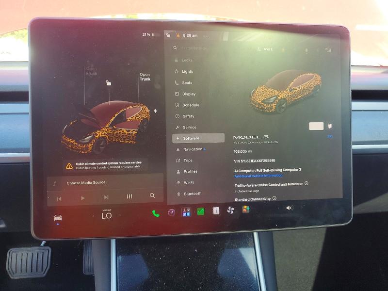 Photo 9 from auction – 2019 TESLA MODEL 3 with VIN 5YJ3E1EAXKF298910