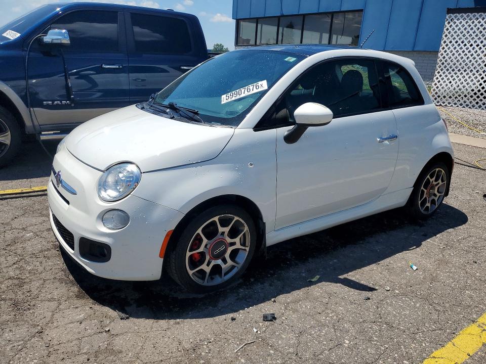 FIAT 500 2015 with VIN 3C3CFFBR4FT509129 - Photo from auction