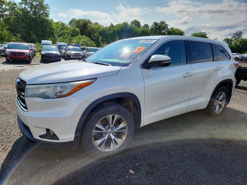 TOYOTA HIGHLANDER 2015 with VIN 5TDBKRFH5FS114795 - Photo from auction