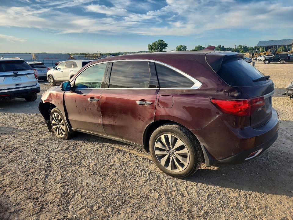 Photo 2 from auction – 2014 ACURA MDX with VIN 5FRYD4H49EB046682