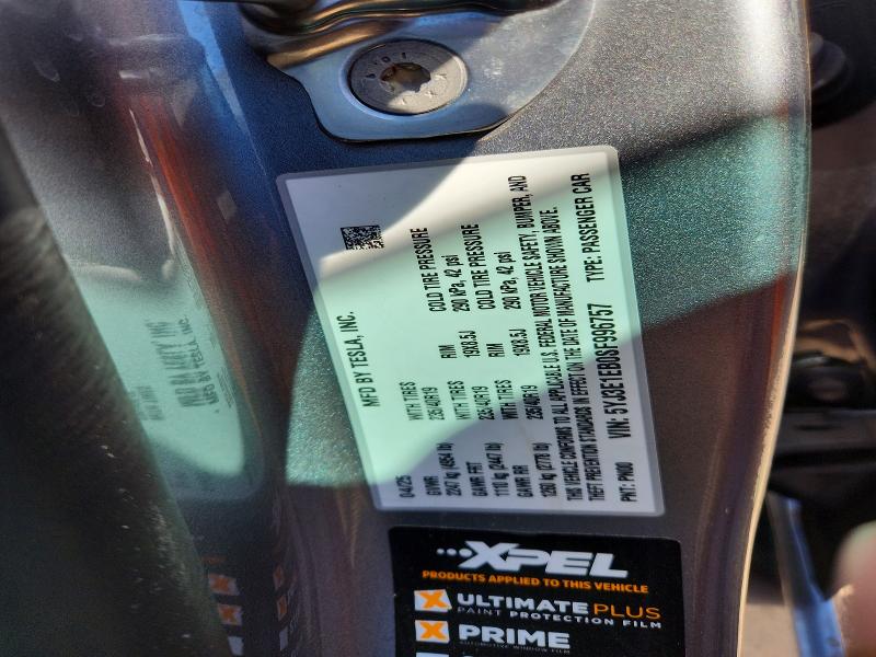 Photo 14 from auction – 2025 TESLA MODEL 3 with VIN 5YJ3E1EB0SF996757