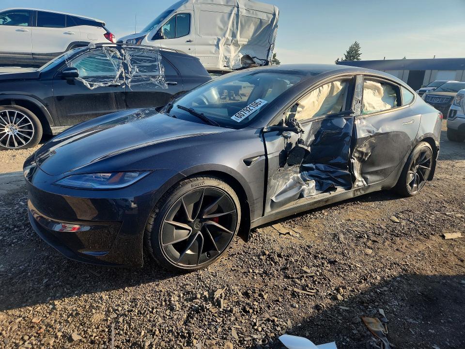 TESLA MODEL 3 2024 with VIN 5YJ3E1ET3RF830526 - Photo from auction