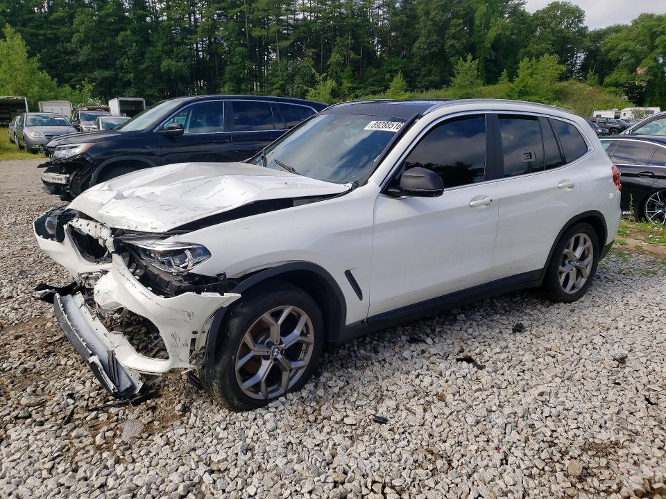 BMW X3 2020 with VIN 5UXTY5C02LLT37480 - Photo from auction