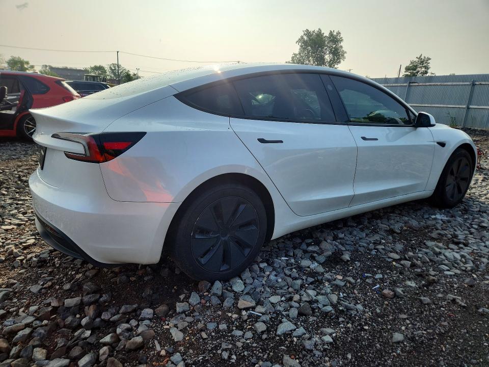 Photo 3 from auction – 2025 TESLA MODEL 3 with VIN 5YJ3E1EA5SF980397