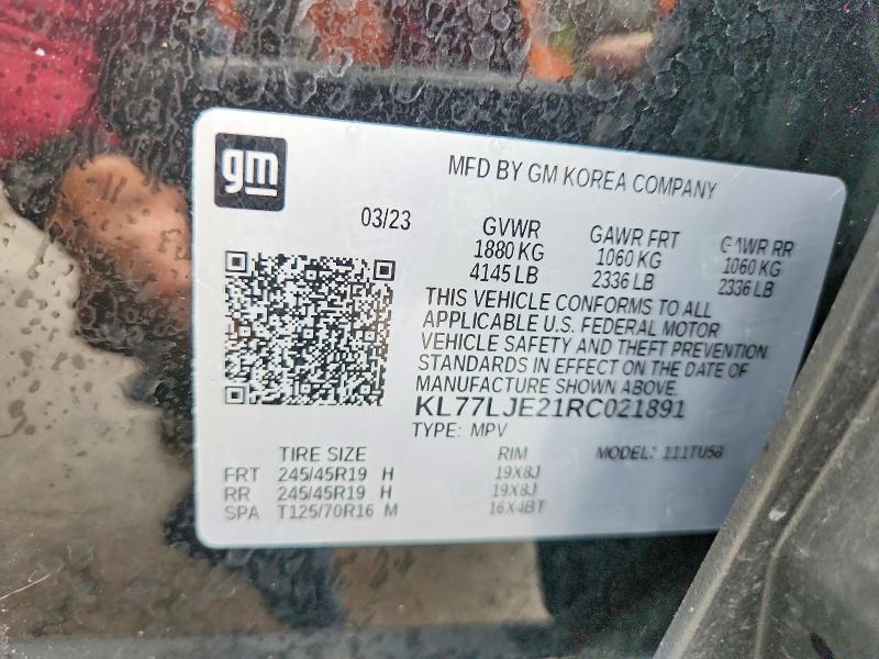 Photo 14 from auction – 2024 CHEVROLET TRAX with VIN KL77LJE21RC021891