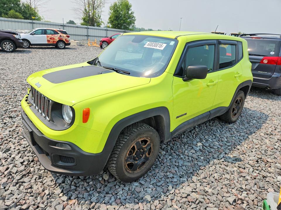 JEEP RENEGADE 2017 with VIN ZACCJBAB0HPE89849 - Photo from auction