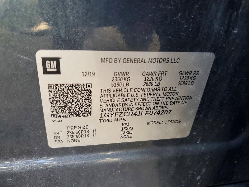 Photo 14 from auction – 2020 CADILLAC XT4 with VIN 1GYFZCR41LF074207