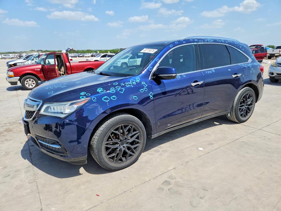 ACURA MDX 2016 with VIN 5FRYD3H96GB006875 - Photo from auction
