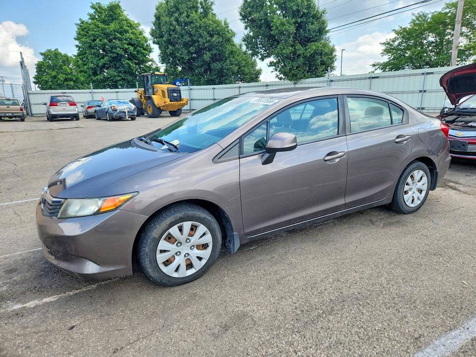 HONDA CIVIC 2012 with VIN 19XFB2F57CE052997 - Photo from auction