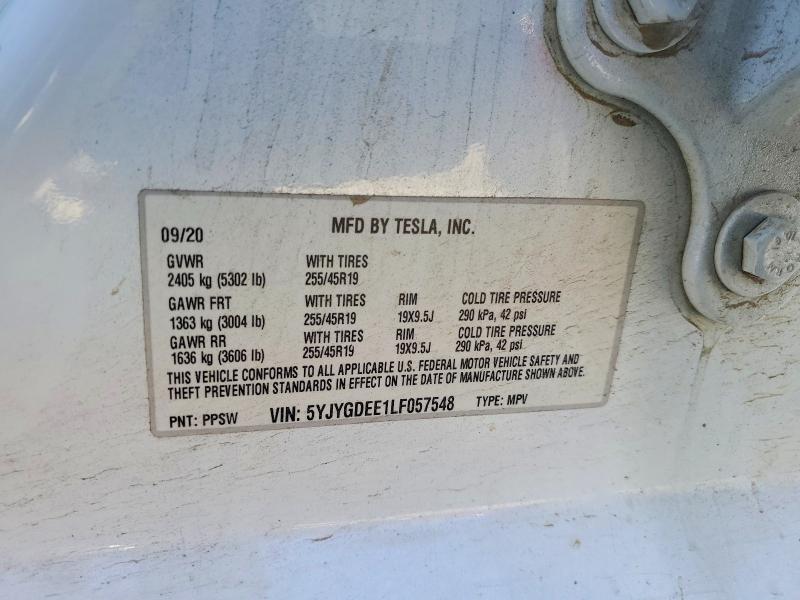 Zdjęcie 14 z aukcji – 2020 TESLA MODEL Y z VIN 5YJYGDEE1LF057548