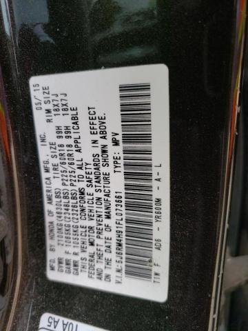 Photo 14 from auction – 2015 HONDA CR-V TOURI with VIN 5J6RM4H91FL073661