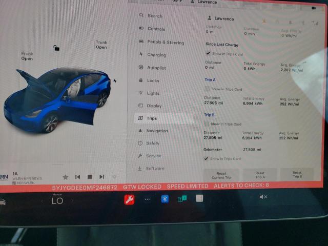 Zdjęcie 9 z aukcji – 2021 TESLA MODEL Y z VIN 5YJYGDEE0MF246872