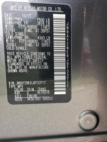 Photo 10 from auction – 2018 NISSAN ARMADA PLA with VIN JN8AY2NE6J9733717