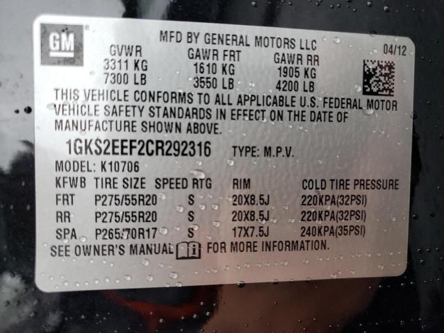 Photo 14 from auction – 2012 GMC YUKON DENA with VIN 1GKS2EEF2CR292316