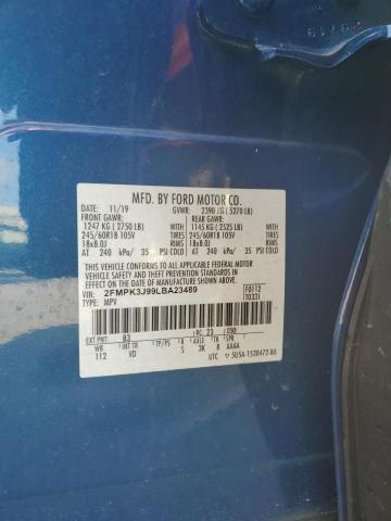 Photo 14 from auction – 2020 FORD EDGE SEL with VIN 2FMPK3J99LBA23489